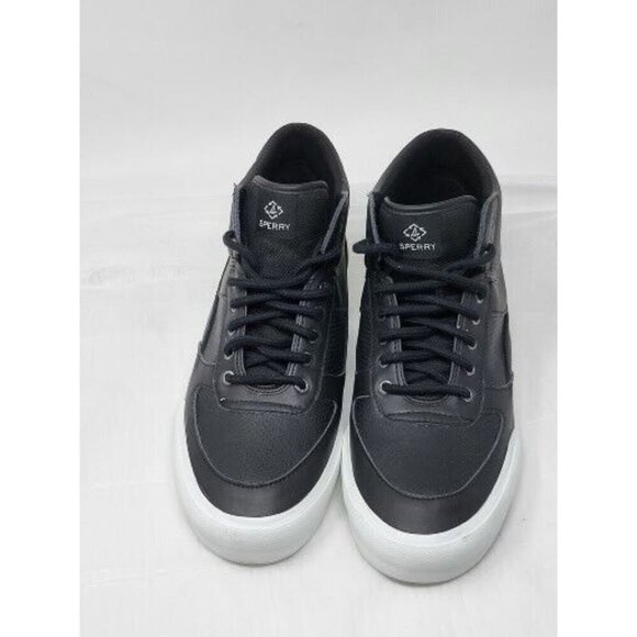 Sperry STS 87845 High Top Women’s Black faux Leather Shoes size 12 NWOT - Picture 3 of 7